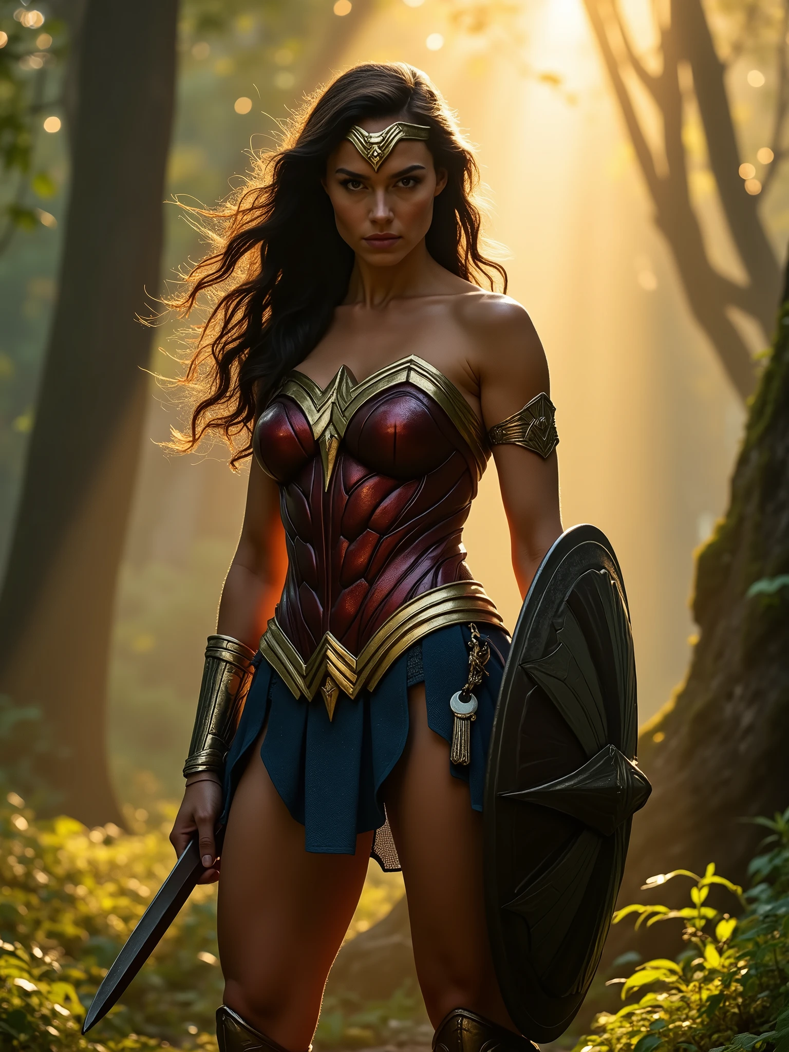 GAL GADOT, Diana , Wonder Woman, ultra realisitic, cinematic