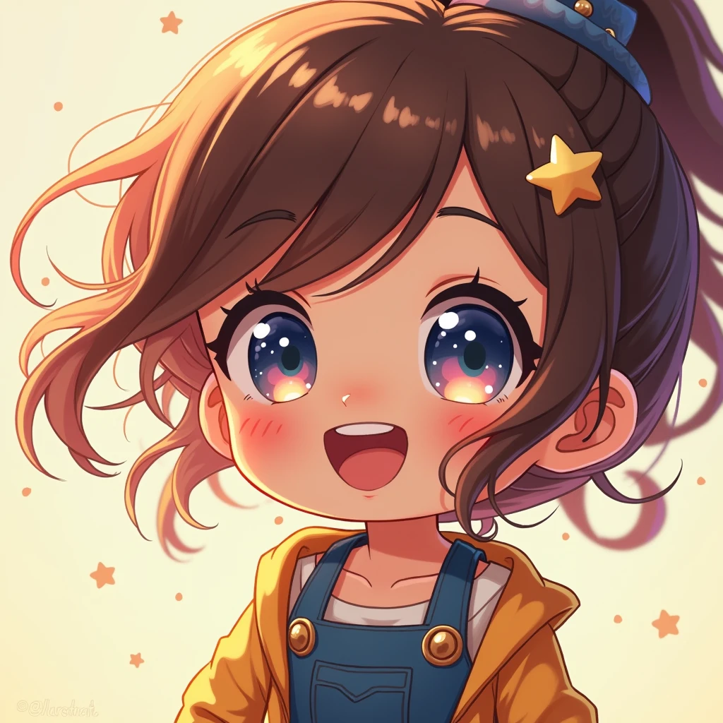Chibi Meme, Cute close-up, Cartoon Art Style, Interesting expressions, Dynamic Movement, (Highest quality, masterpiece, Realistic), so beautiful, Perfect composition, Intricate details, Very detailed, Vibrant colors