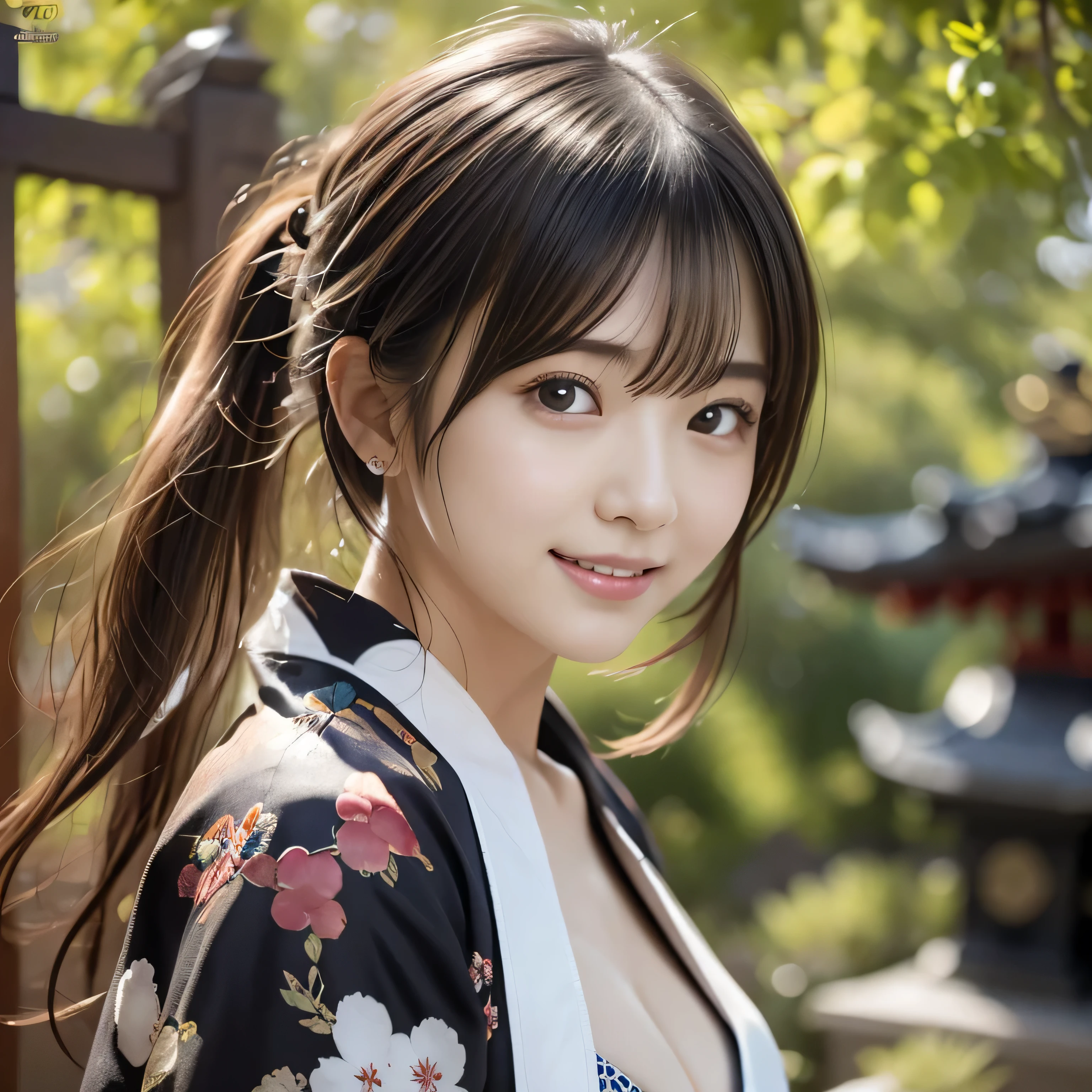 1people,(Wearing colorful stage costumes:1.2),Very beautiful Japanese idol portraits,Face close-up,(RAW Photos,Highest quality),(Genuine,Genuineistic:1.4),(masterpiece),Very delicate and beautiful,Very detailed,2k wallpaper,wonderful,In detail,Highly detailed CG Unity 8K wallpapers,Very detailed,High resolution,Soft Light,Beautiful detailed,Very detailed eyes and face,Beautiful and sophisticated nose,Beautiful and beautiful eyes,Cinema Lighting,(Simple light color background:1.3),(short hair),(Bob),Complete Anatomy,Slender body,Small breasts,smile,{A sheer black yukata}、{Mysterious Shrine}、{Large Torii Gate}、 {Morning sunlight filtering through the trees}、{Japanese Shrines}、{Hair tied up}、{sit cross-legged}、美しいJapanese people women、Sharp focus, Perfect dynamic composition、Tilt your head、Close-up portrait, Model body type、 masterpiece、Highest quality、超High resolution、Ultra-high resolution photos、Smooth upscaled images 、HD resolution,、High Quality Boost,、Contrast Boost、Hyperrealism、Super fine、8k、elegant、 1people、Japanese people women、美しいJapanese people women、Ultra detailed face,、A captivating smile、cute、White skin、Fair skinの美しい肌、Brown eyes、Beautiful symmetrical face、Small face、Age 25、Beautiful black hair、 Beautiful small breasts、Skin between genuine people、Perfect figure、Perfect anatomical figure、whole body photos、Detailed and realistic people bodies、Detailed and realistic skin、Realistic face in every detail、Detailed and realistic eyes、Detailed and realistic lips、Detailed and realistic teeth、Detailed and realistic ears、Detailed and realistic hair、Beautiful Hands、Realistic feet down to the last detail、Realistic breasts down to the last detail、Realistic areola down to the last detail、Realistic nipples down to the last detail、Realistic female genitalia down to the smallest detail、Realistic vagina down to the last detail、Detailed and realistic clitoris、Realistic anus down to the last detail、Thick pubic hair with realistic detail、whole body、whole bodywhite skin、Fair skin、Check and fix the skeleton、Pubic hair is thick、Thick pubic hair、 Completely naked、urination、Pleasant expression、Blushing cheeks and an ecstatic expression, Leaking urine、A sex toy is inserted into the anus、Bun Hair、Wearing sandals、{Yukata Girls}、Put your arms behind your back、Open your mouth、 {In the mysterious forest}、Wooden table、{surrounded with plants}、