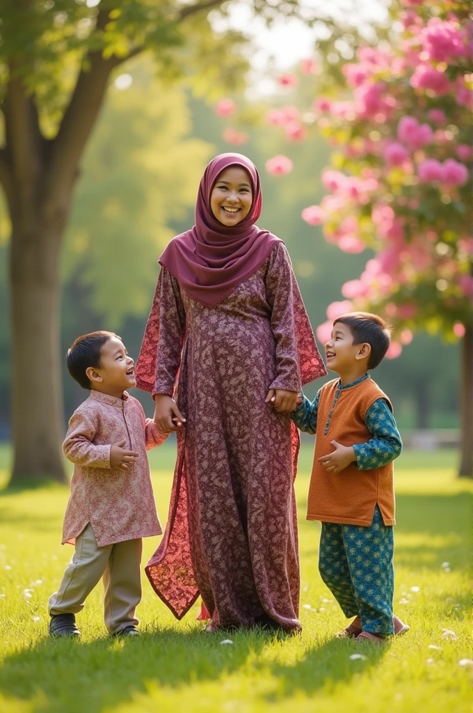 muslim mom & 3 sons