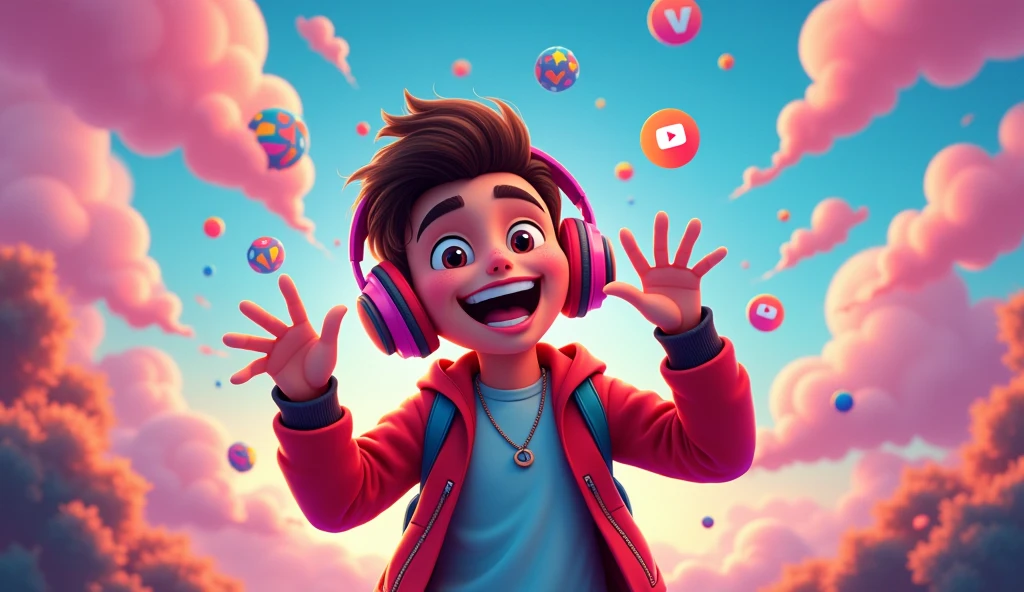 YouTube video cover with custom Kwai logo 
