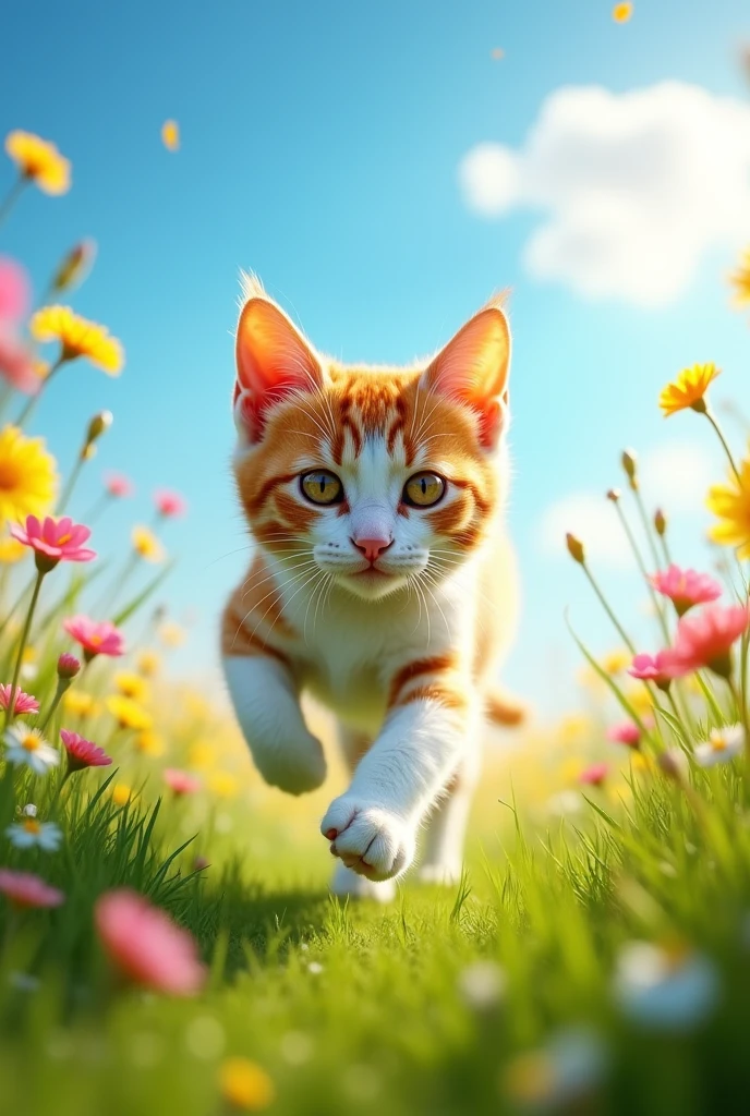 Cat running