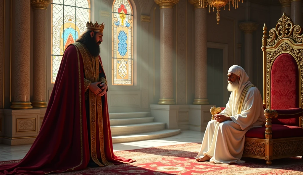 The king should consult the dervish for the right decision.