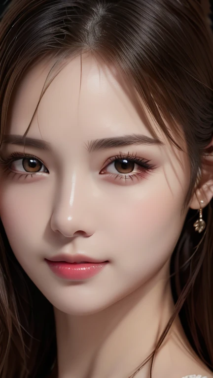 (Highest quality、8k、32K、masterpiece)、(Realistic)、(Realistic:1.2)、(High resolution)、Very detailed、Very beautiful face and eyes、1 person、Round and small face、Tight waist、Delicate body、(close、Highest quality、Attention to detail、Rich skin detail)、(Highest quality、8k、Oil paints:1.2)、Very detailed、(Realistic、Realistic:1.37)、Bright colors