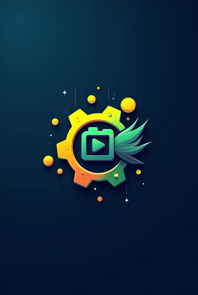 Act as a professional graphic designer and create a logo for video with good colors. 