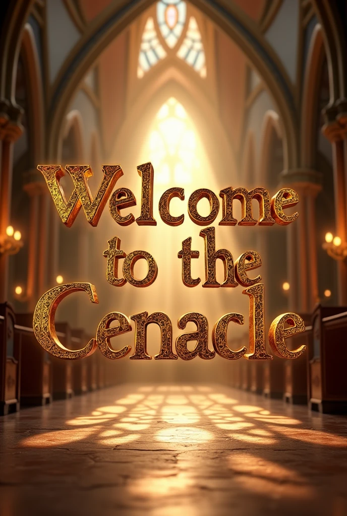 A text image with : Welcome to the Cenacle