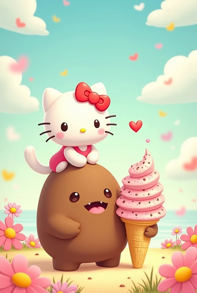 hello kitty domo kun