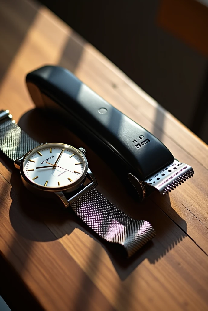 Hair clipper and a watch