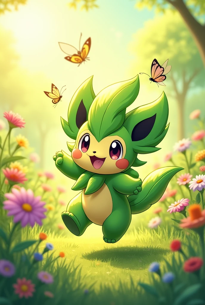 Make a grass type pokemon