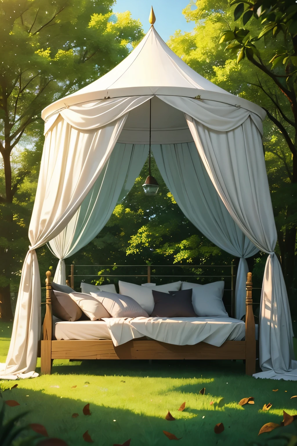 i want to sleep in a bed of grass and under a canopy of leaves