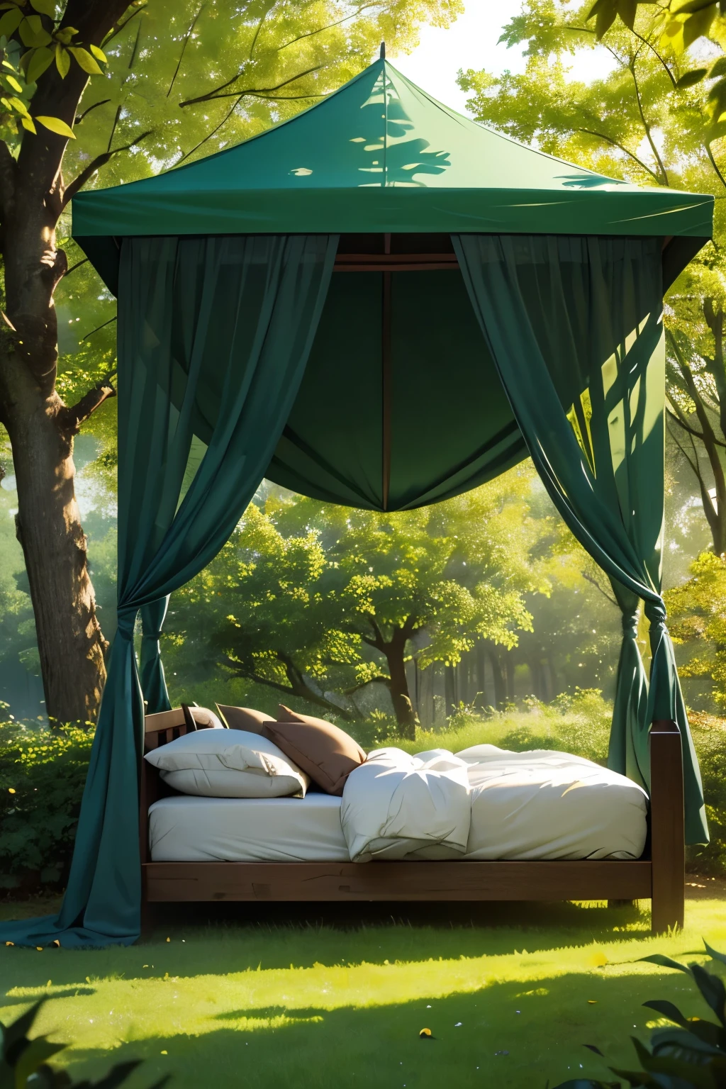 i want to sleep in a bed of grass and under a canopy of leaves