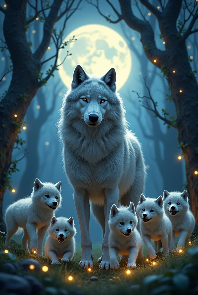 Because she was a humanoid werewolf with six little werewolves