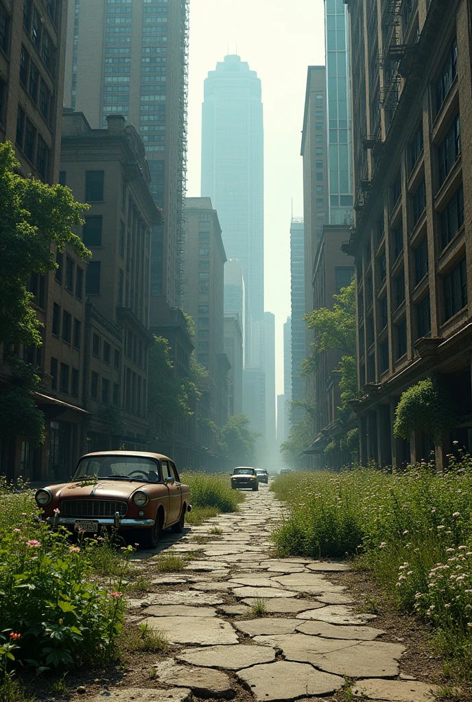 an abandoned city 