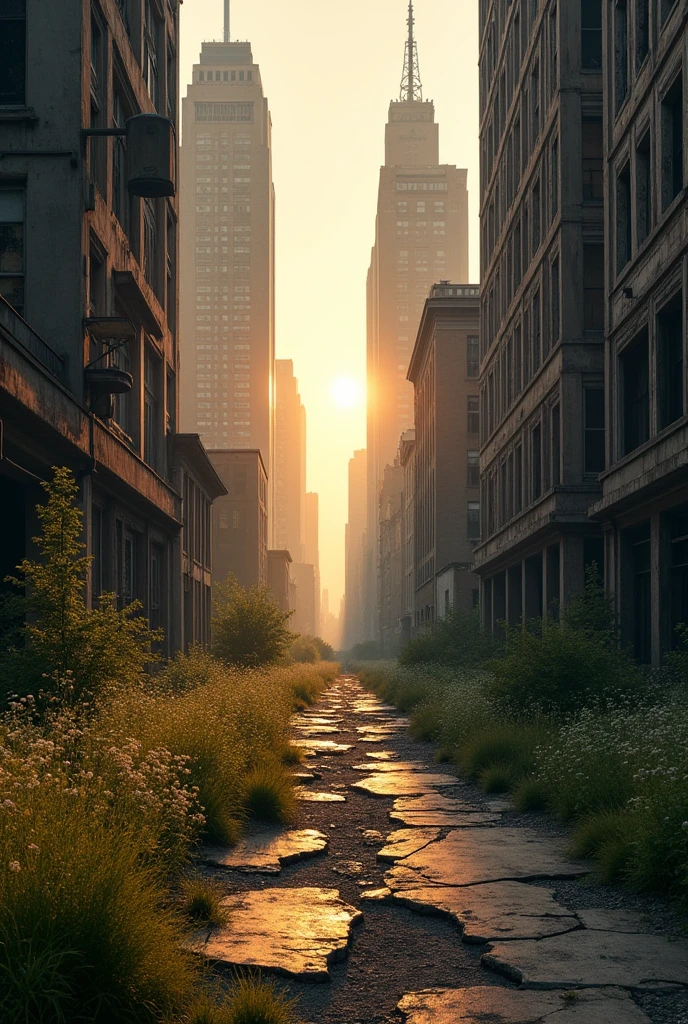 an abandoned city