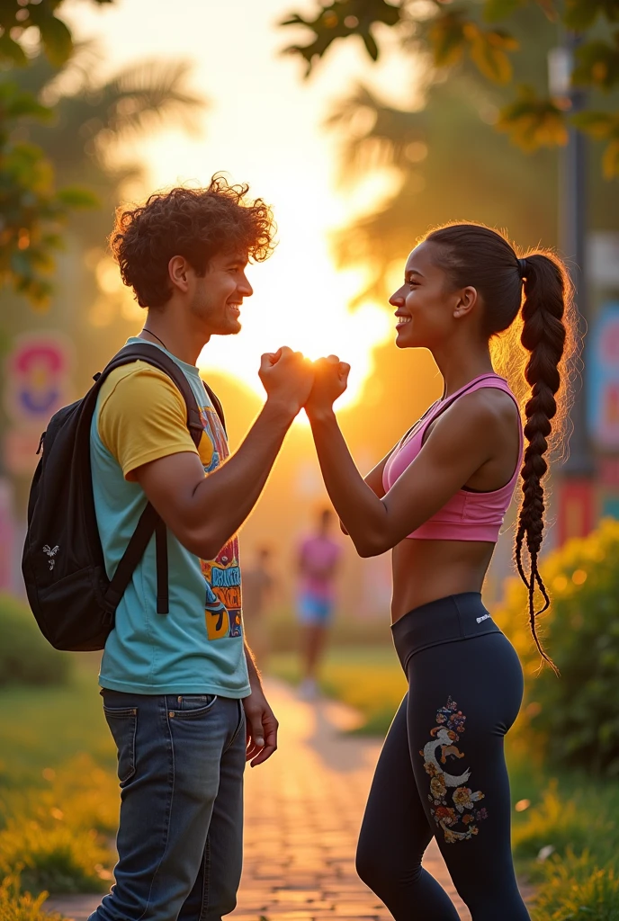 Beautiful Indian teenage college girl in uniform lifting a large chubby man high above her head with her strong arms. Photorealistic. Wide angle. Modern building in the background , natural smile , modern city girl 