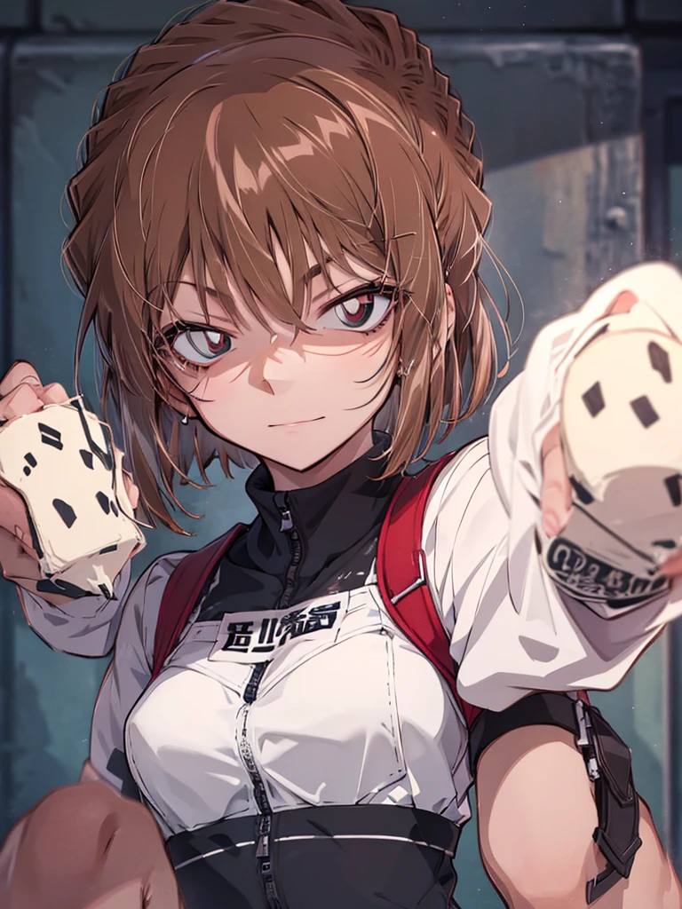 cute, Beauty, short hair, Haibara Ai, Brown Hair, highest quality, 1girl, ccurate, (masterpiece), uhd, retina, anatomically correct, textured skin, super detail, high details, high quality, best quality, highres, 16k