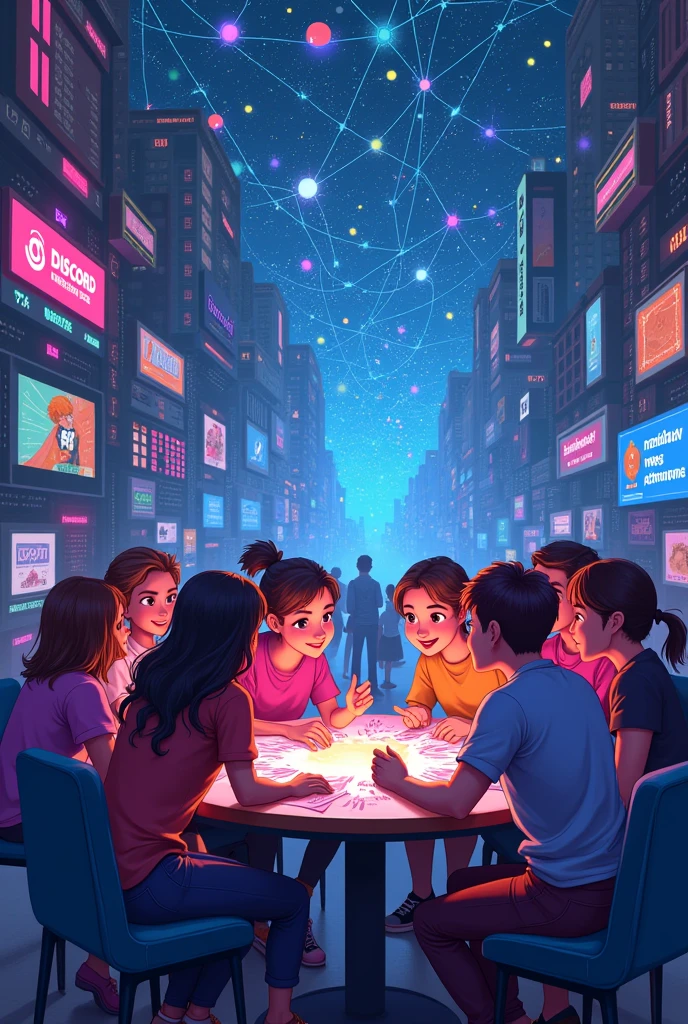internet, role through the web, discord, friendship, digital environment, 

