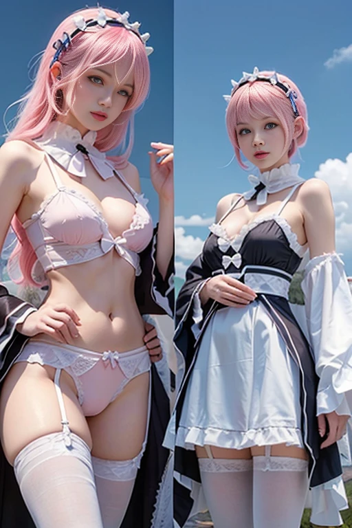 ((masterpiece, 32K,8k,wallpaper, high resolution, Ridiculous resources,RAW photos,)), ((Bare shoulders)), ((The skirt is short)), (realistically:1.5),(Light),(High Detail Skin),smallest tiny Breast Girl,Solitary, Winters,Lace pantyhose,twiLight,Colorful Clouds,wind,Flying hair,Are thin,slender body shape,Make sure your eyes are focused properly.,A beautiful gaze,Thin string-shaped underwear,Thin cotton underwear,Pale pink underwear,Costumes are casual wear,Very small bust,Very small ass,Very thin waist,Very slim legs and thighs,Very thin body type,(Beautiful nipples),