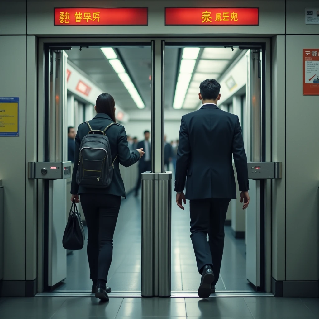 commute Salaryman brave 1 person Ticket gate