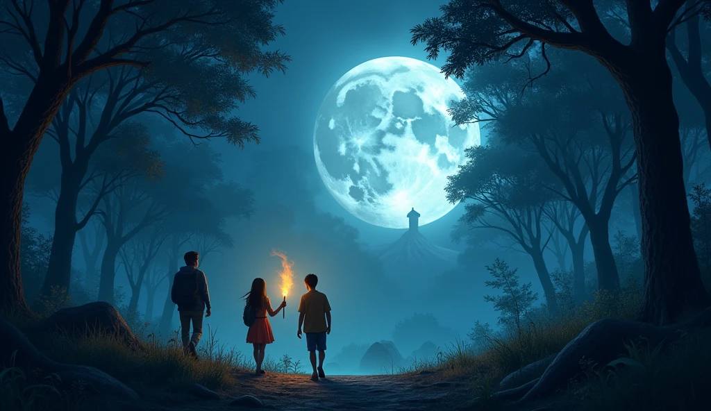 One night, when the full moon shines brightly, a group of village youth—Rani, What, and Andi—decided to test their courage. They were curious and thought the horror stories they heard were just nonsense.. With a torch in hand, they walked into the forest at a time when no one should have dared to enter.
(Player : Rani is a woman, What dan andi laki-laki)
