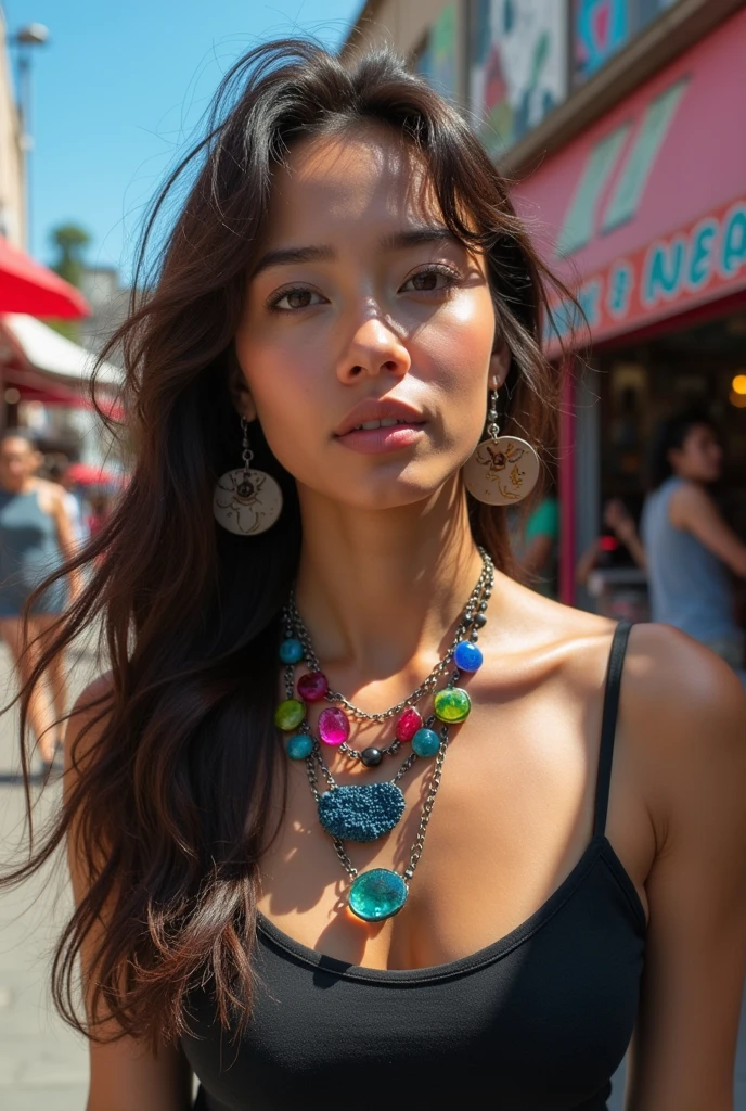 Create necklaces made of tires, gumi.