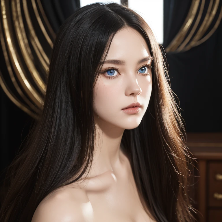 full body masterpiece, ultra realistic, 16k, high quality, incredibly detailed, dream aesthetic, dream atmosphere, cinematic, (sharp focus : 1.5), (photorealistic : 1.3), gothic (Gorgeous gothic girl), Liz Vicius, defined jaw, square face, wonderful gothic girl (enchanting seductress), cinematic, detailed, 16k sharp focus, realistic. wonderful. Seductive (evil). black hair (realistic texture), highlighted, silky and shiny hair, detailed hair (realistic), (natural). wonderful detailed face (enchanting seductress). blushed cheekbones (rosy cheeks), tanned skin, (white skin) alabaster skin that seems to glow ethereally. Her attire is gothic. Voluptuous shape. turquoise blue eyes (evil eyes look). a symmetrical face ::2 gothic clothes + ArtStation Trends + fantasy art + realistic cloth + fractals in the background, loose hair --aspect 9:21 – enhance your unearthly beauty. realistic skin texture, pale white skin illuminated. realistic perfect shading. absurd, realistic textures. alone, alone, 1 girl. Looking at the viewer. muscular female body, hot body, toned body, defined muscles. big natural breasts, cleavage. pantyhose, gothic (black) dress (realistic texture). In different sex positions at different angles. Bedroom background. incredibly real, best quality, photorealistic.  