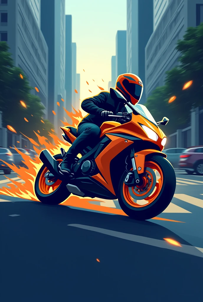create a logo for my motorcycle delivery brand : NexDeliver
