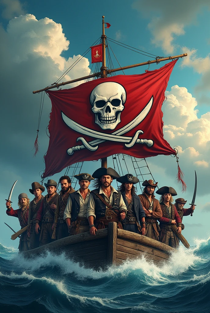 A pirate flag icon crew