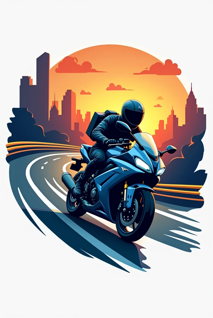 create a logo for my motorcycle delivery brand, the name is : NexDeliver
