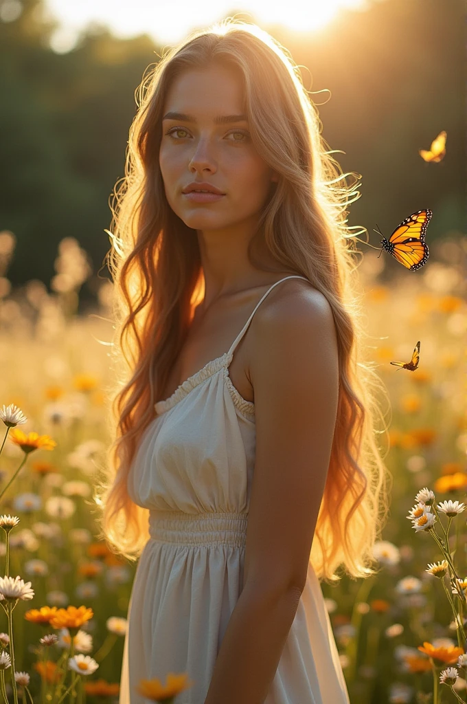 A beautiful naked girl with a perfect body