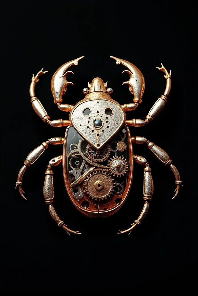 Mechanical tick with top-down perspective