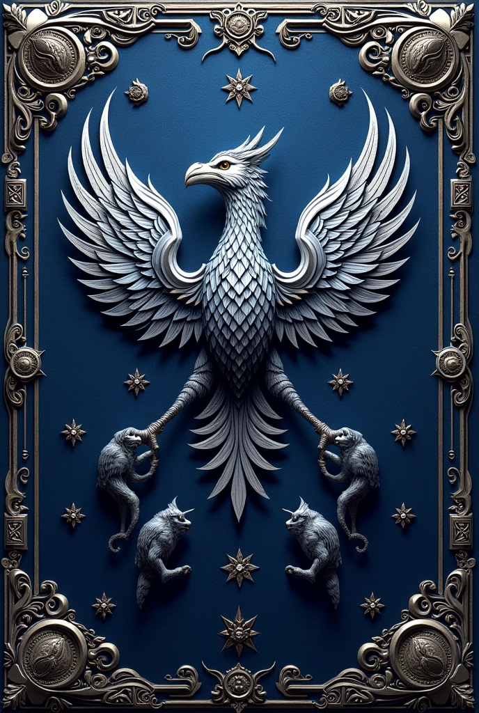 Kingdom Banner for Discord server with the main theme being "Enclave of Nightfall Dominion"Ancient Medieval Style Banner, I want this banner to have an animal in the ancient medieval style 