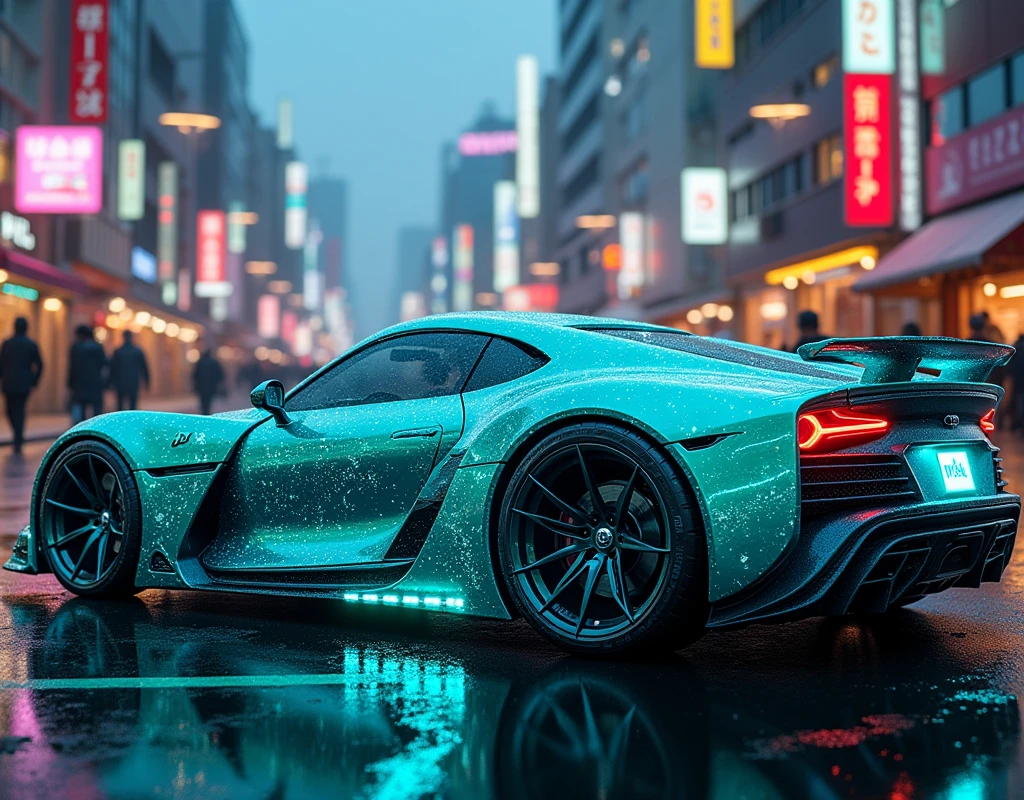 a Japanese Hatsune Miku car