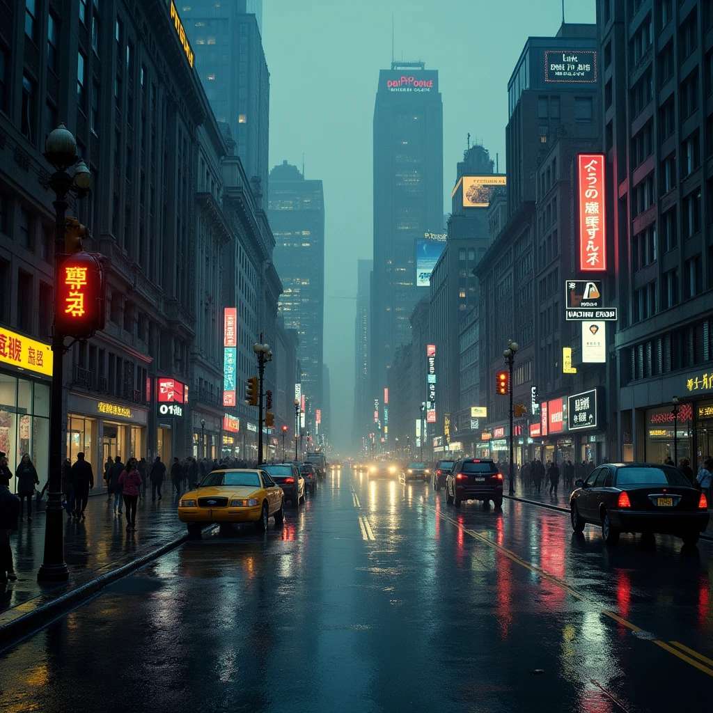 Rainy city