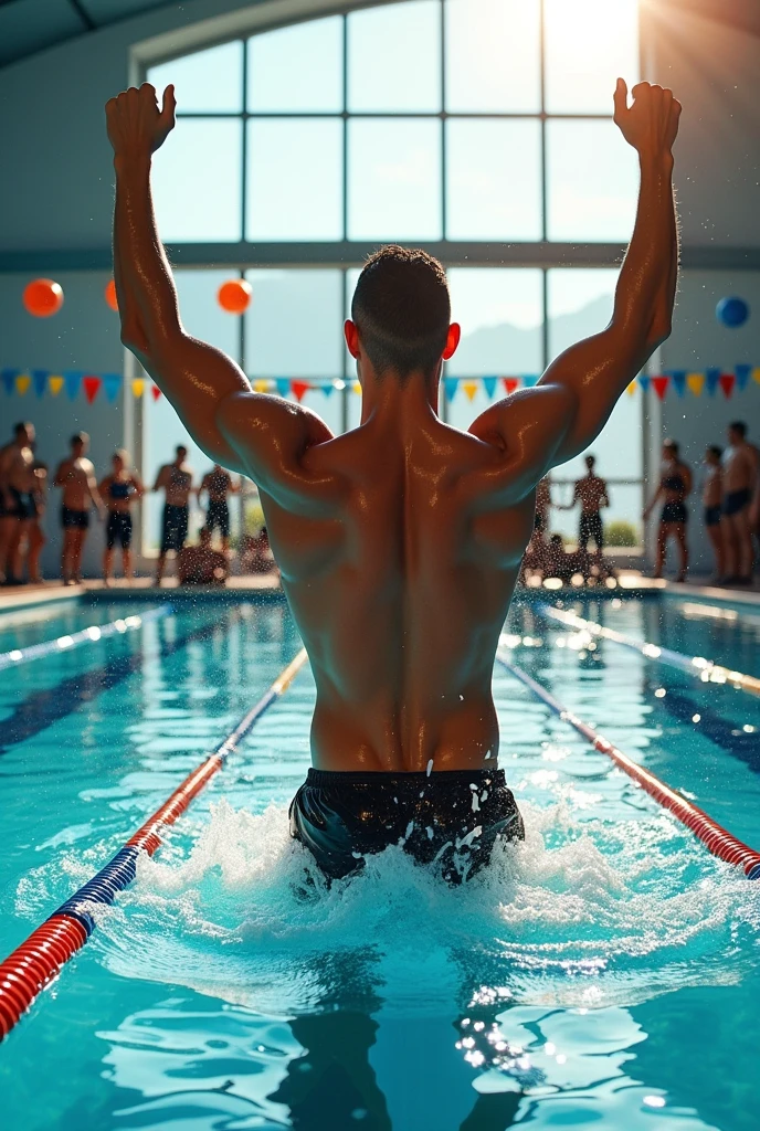 Ronaldo exits Olympic swimming pool 
