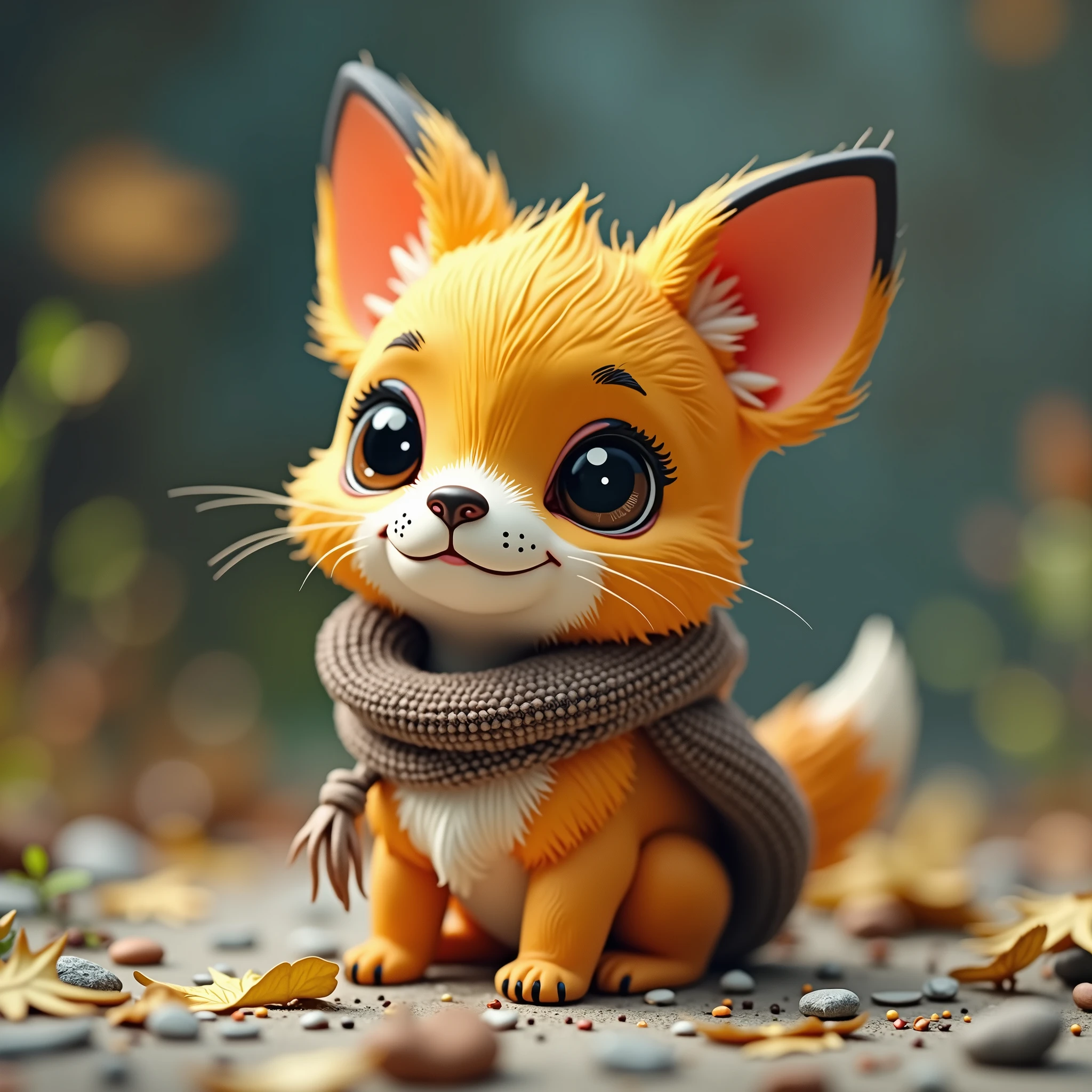 La tête d'un mignon chio en miniature