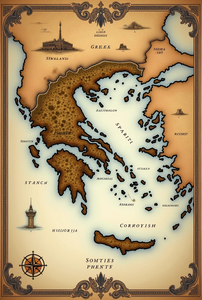 Map of ancient Greece