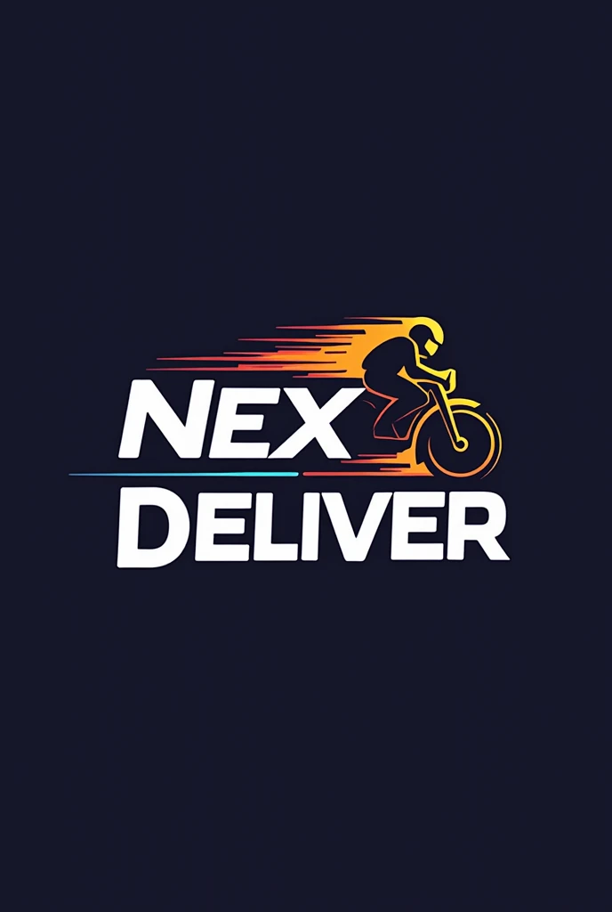 create a modern logo for my motorcycle delivery brand named NexDeliver