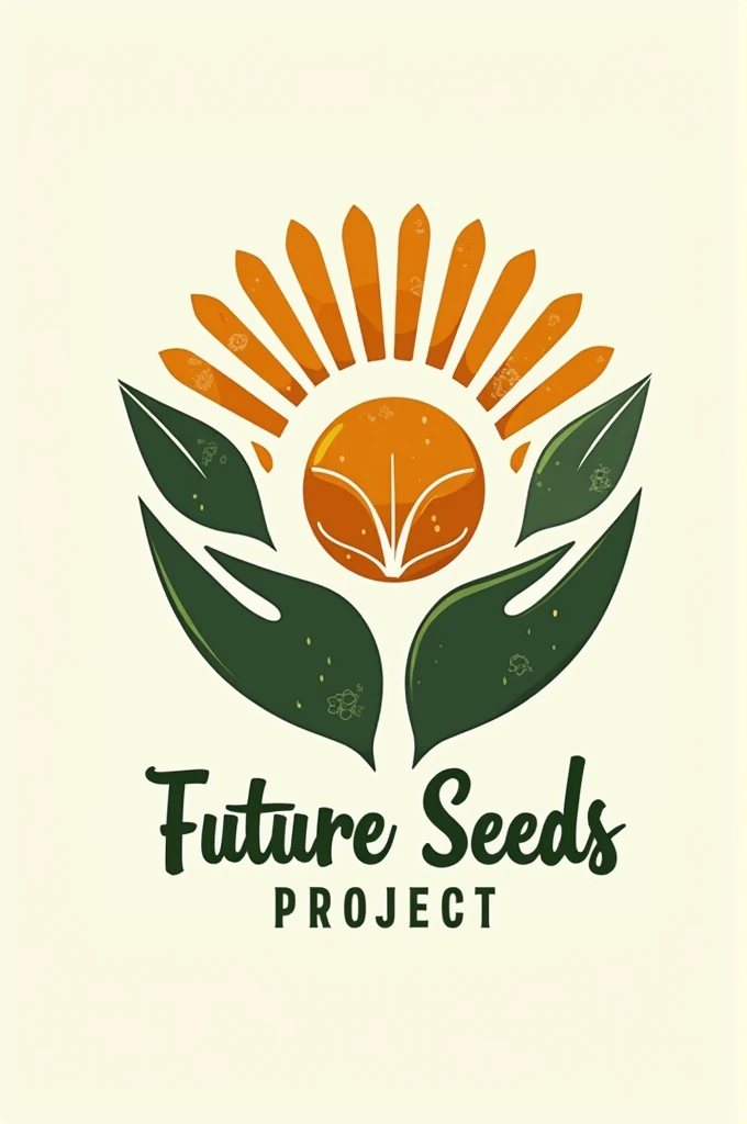 Create a logo using the term "Future Seeds Project" in Portuguese with indigenous characteristics