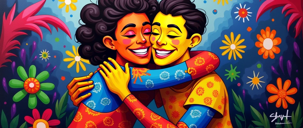 the hug, Romero Brito