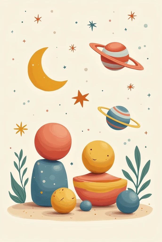 (sketch) wood toy for toddlers, didactic, useful, minimalist, understandable, creative, innovative, pretty, colorful, product design, inspired in the stars