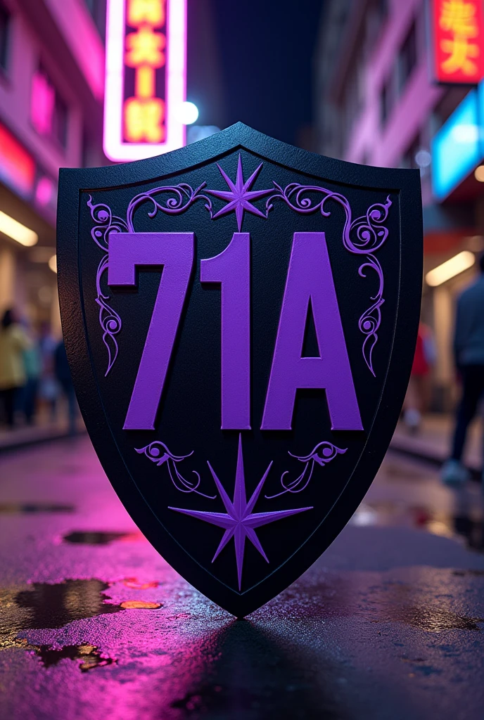 71A ganger purple and black interclass team shield