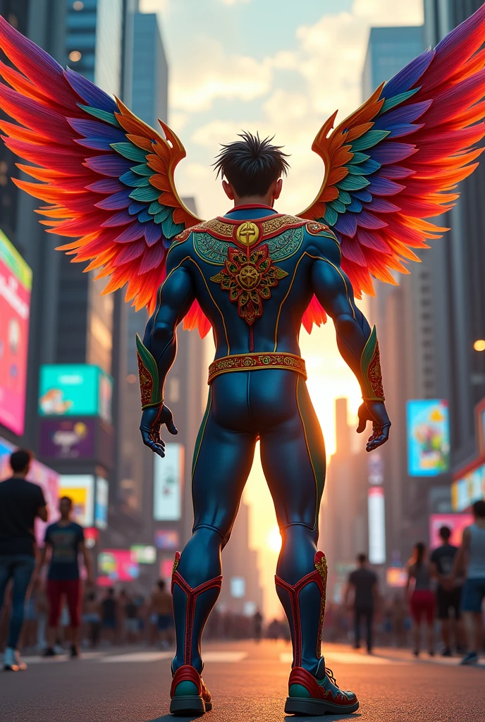 Create a superhero like Hawks from Mexican My Hero Academia