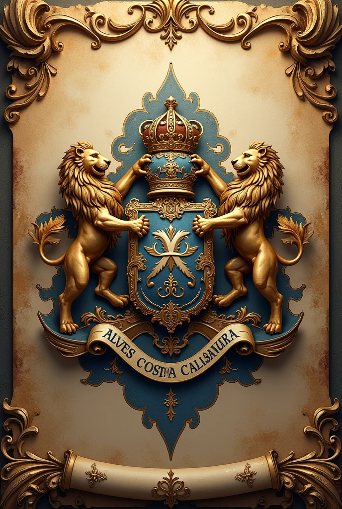 Alves Costa calsavara Family Crest
