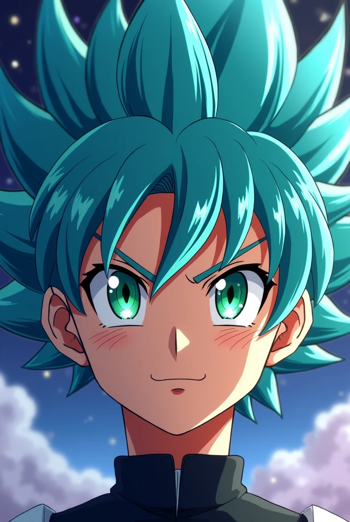 Head of male anime character 