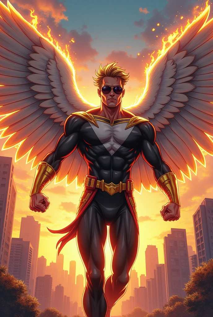 Create a superhero like Hawks from My Hero Academia
