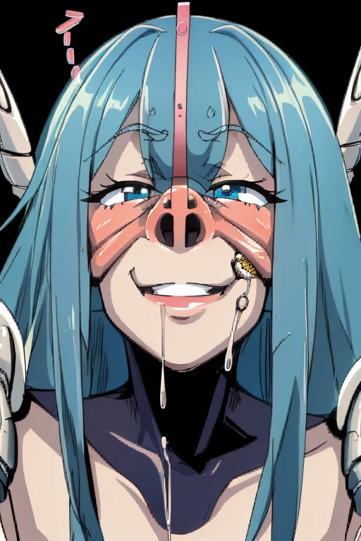 (high quality, Super detailed, 最high quality, Very detailed, beautiful, masterpiece),(Confused:1.2),(masterpiece:0.8),Lewd smile,Obscene language,(Nose hook:1.5),(Biomechanics Monster:1.5),(Lewd smile,Obscene language,Obscene face,orgasm,