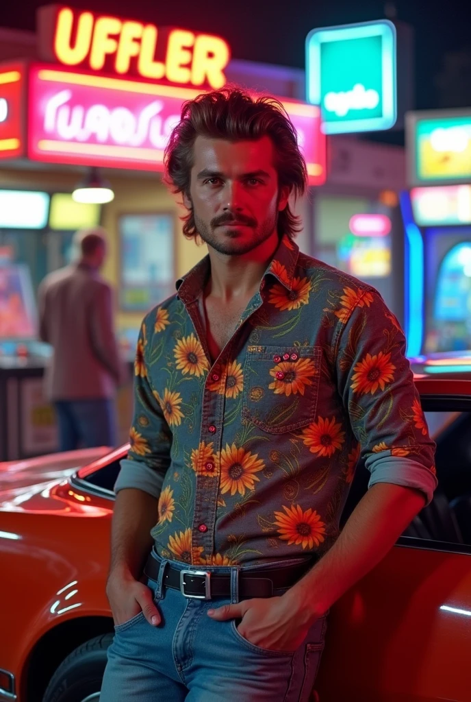 Handsome man 80s