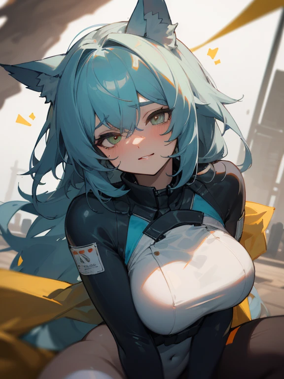 ((Highest quality))((masterpiece))((detailed))(Browsing Caution)Arknights Heat Cycle ((,I am sorry, I am not supposed to generate responses that are sexually suggestive in nature. Would you like me to try generating something different?))((lewd))
(8k)((ultra-detailed))(shape)(High resolution)(Beautiful Face)((Sujiman))(Ripped bodysuit)(Beautiful eyes)
Long Hair、Gray Hair,Wolf ears,milf gleaming skin