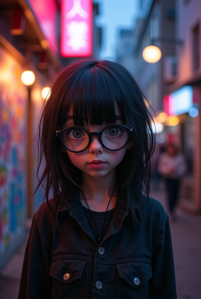 cute emo looking BOY, long straight black hair, an emo cut, he wears nerdy glasses, his skin is pale and he has an eyebrow piercing and a lip piercing.